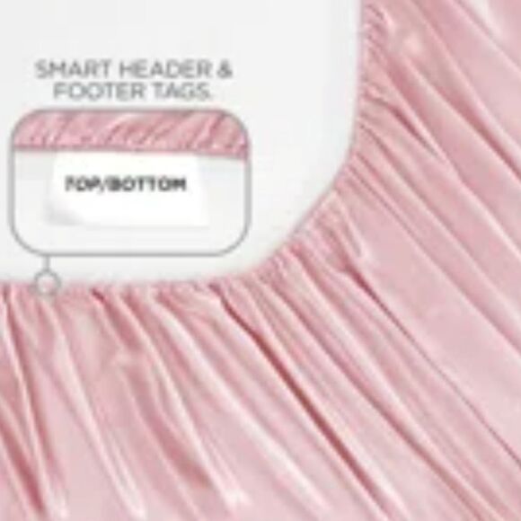 Juicy Couture The Rose Collection Silky Satin 4-PC King Sheet Set- Pink - Picture 4 of 13